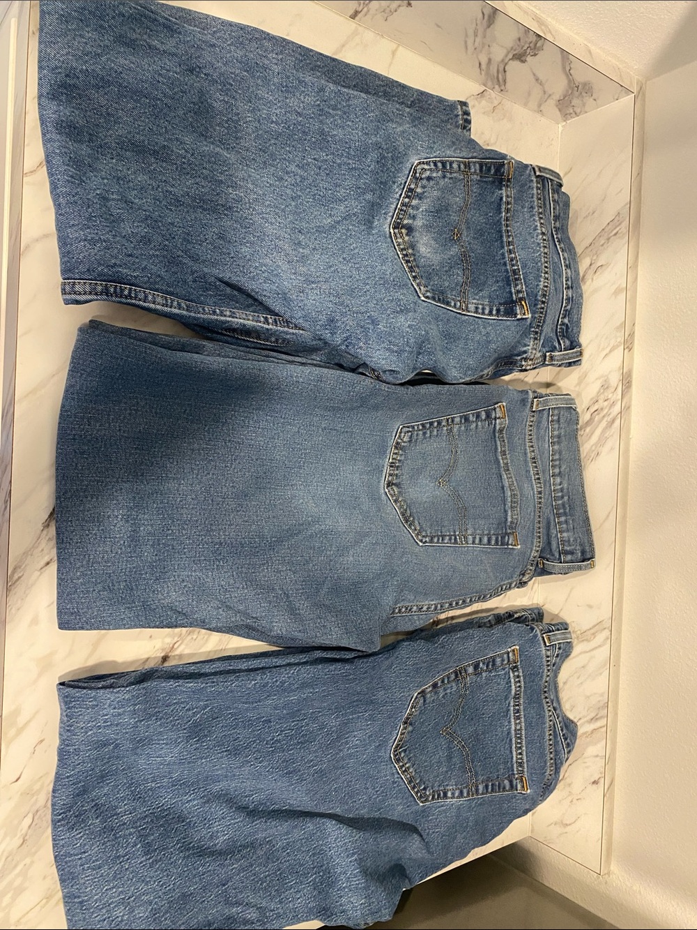 Levi's Men's Light Blue Straight Leg Jeans - Classic Denim